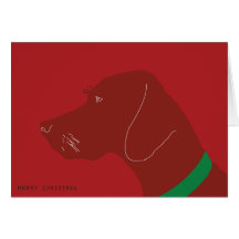 Merry Vizsla Christmas Card