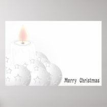 Merry White Christmas Poster