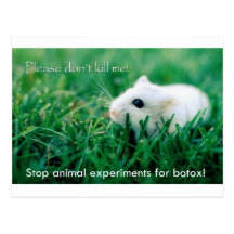 Merz Pharma - Stop animal experiments for botox! Postcard