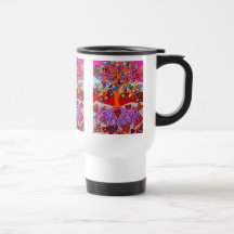 Mes fleurs de coeur pour vous arbre de la vie mug à café