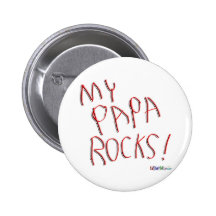 Mes roches de papa ! Bouton Badge Avec Épingle