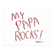 Mes roches de papa ! Carte postale
