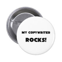 MES ROCHES de redacteur publicitaire ! Badges Avec Agrafe