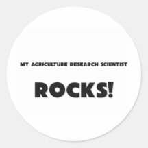 MES ROCHES de scientifique de recherches d'agricul Autocollant Rond