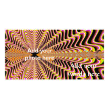 Mesmerizing Web Fractal Photo Card
