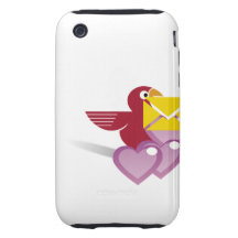 Message of Love Dove Iphone Case. iPhone 3 Tough Cases