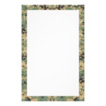 Message on Camo Personalized Stationery