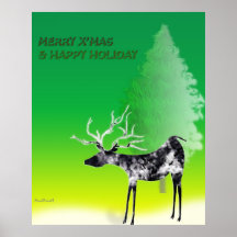 Messager de joyeux Noël Affiche