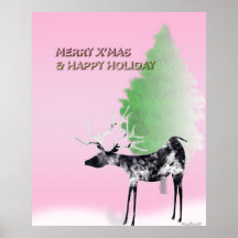 Messager de joyeux Noël Affiches