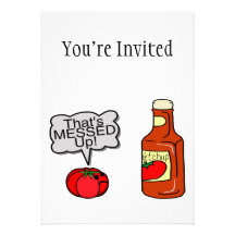 Messed Up Ketchup Custom Announcements