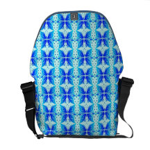 Messenger Bag Butterfly Abstract