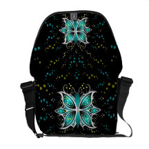 Messenger Bag Butterfly Abstract