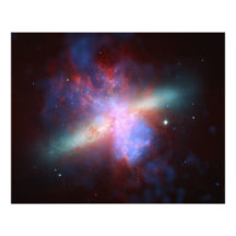 Messier 82 NGC 3034 Cigar Galaxy M82 Composite Photograph