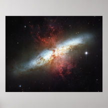 Messier 82 NGC 3034 Cigar Galaxy M82 Print