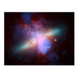 Messier 82 Space Galaxy Post Card