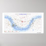Messier Star Chart, simple overall view Posters