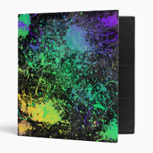 Messy Grungy Paint Splatter Binder