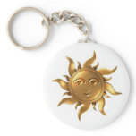 Metal-Aztec-Sun Key Chain
