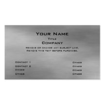 Metal Business Card 2.0 -silver