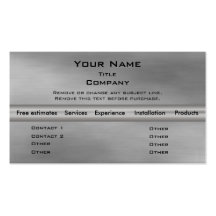 Metal Business Card 2.0 - Silver info bar