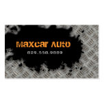 Metal Business Card Auto Mechanic