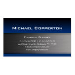 Metal Business Card Blue Header