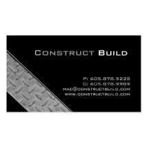 Metal Business Card Construction Trucking Steel