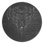Metal Celtic Heart Knot with wall Round Stickers