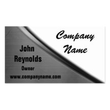 Metal Curve Business Cards