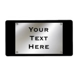 Metal Custom Nameplate Labels