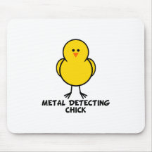 Metal Detecting Chick Mouse Pad