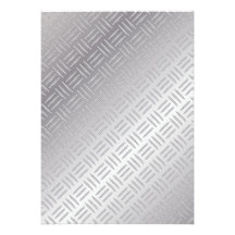Metal diamond pattern personalized invitation