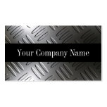 Metal Diamond Plate Business Cards