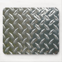 Métal en aluminium Checkerplate Tapis De Souris