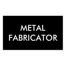 metal fabricator business cards