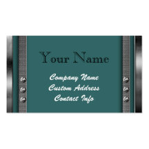 Metal Frame Border Business Cards