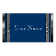 Metal Frame Border Business Cards