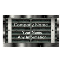Metal Frame Border Business Cards