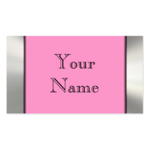 Metal Frame Border Business Cards