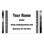 Metal Frame Border Business Cards