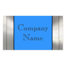 Metal Frame Border Business Cards