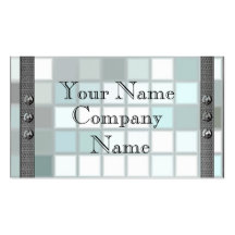 Metal Frame Border Business Cards
