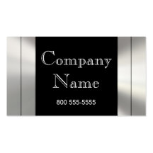 Metal Frame Border Business Cards