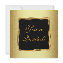 Metal Gold Frame Special Formal Event Custom Announcement