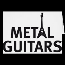 metal guitar cards