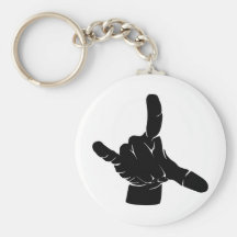Metal hand at grindcore concert key chain