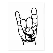 Metal Hand - Devil Fingers Postkarte