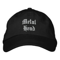 Metal Head Embroidered Baseball Cap