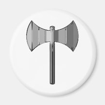 Metal Labrys Magnet