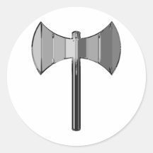 Metal Labrys Sticker